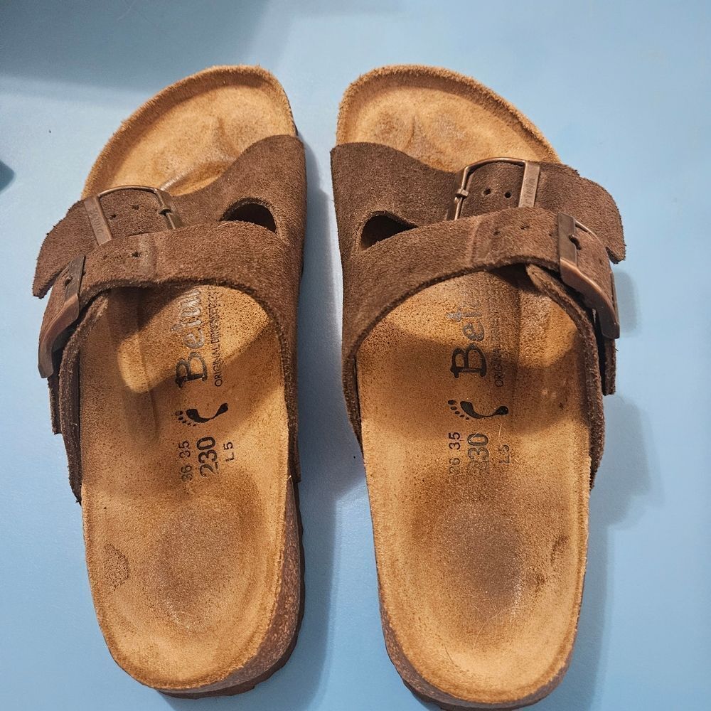 Betula by Birkenstock Suede Double Strap Sandals